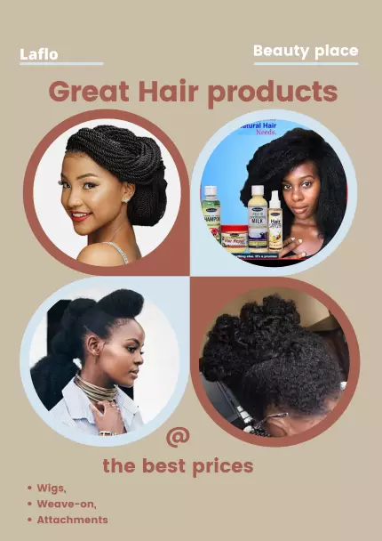 Poster for hair products